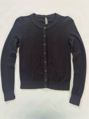 BOSS Orange Textured Knit Cardigan – Black – XS